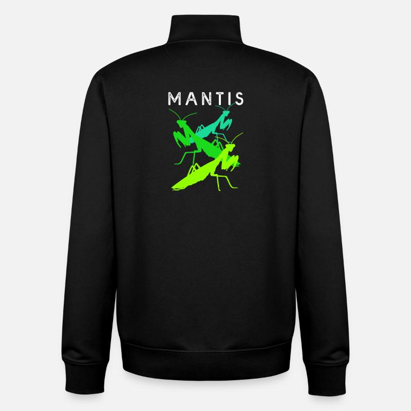 Gottesanbeter Gottesanbeterin Mantis - Unisex Organic Zip Sweatshirt von Stanley/Stella - Schwarz