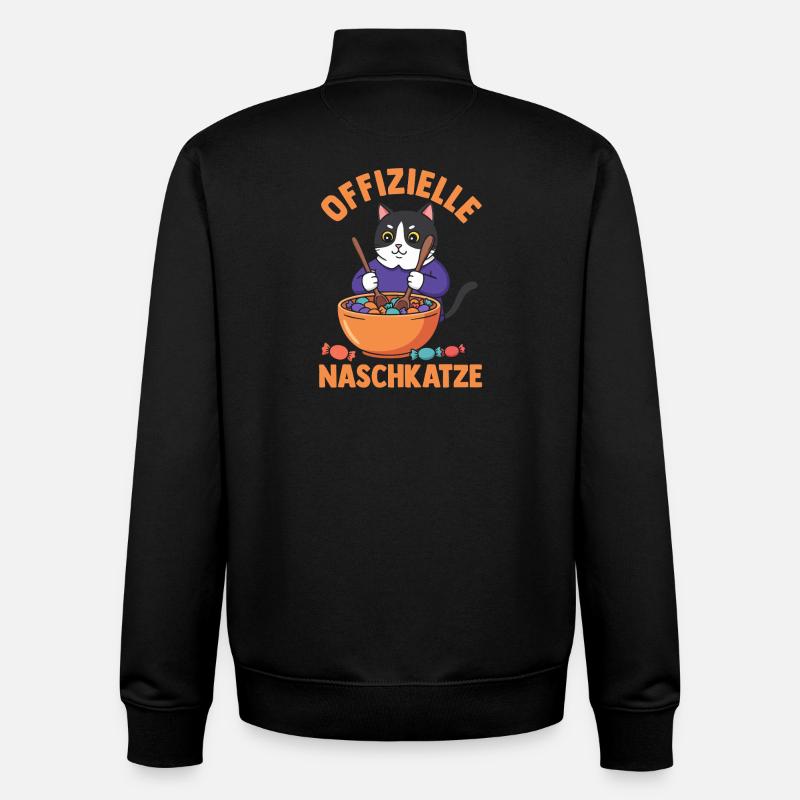 Süschigkeiten Naschkatze Süßes Mädchen - Unisex Organic Zip Sweatshirt von Stanley/Stella - Schwarz