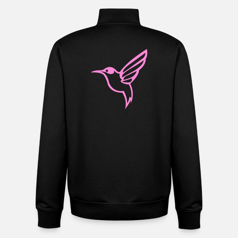 Kolibri Vogel - Unisex Organic Zip Sweatshirt von Stanley/Stella - Schwarz
