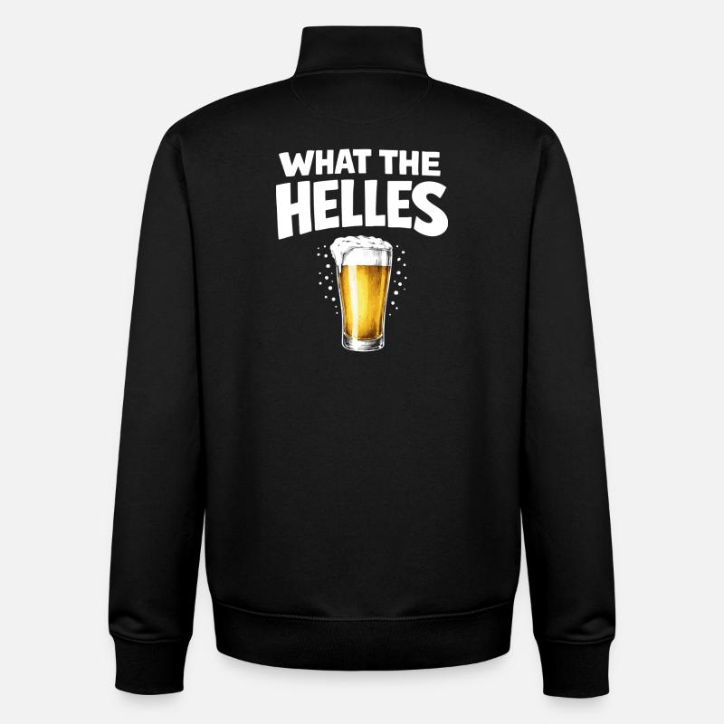 What the Helles - Unisex Organic Zip Sweatshirt von Stanley/Stella - Schwarz