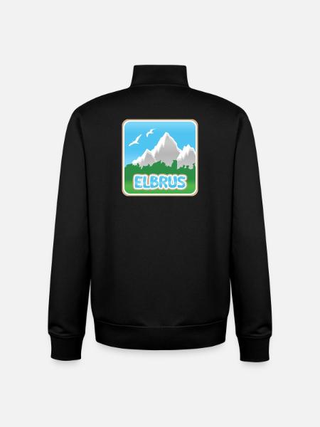 Berg Elbrus - Unisex Organic Zip Sweatshirt von Stanley/Stella - Schwarz