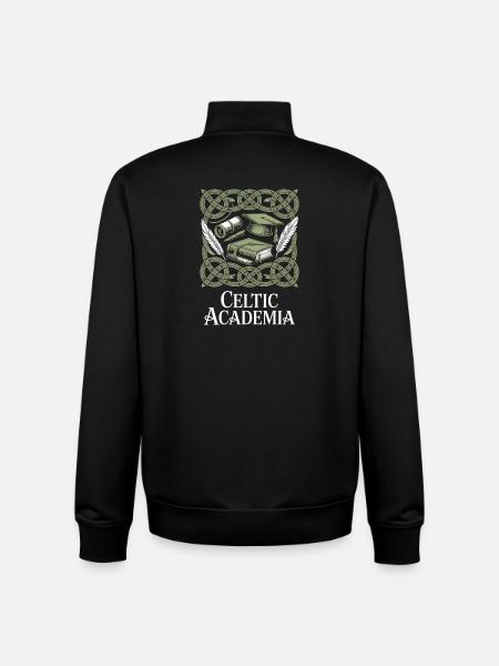 Celtic Academy The Art of Learning - Unisex Organic Zip Sweatshirt by Stanley/Stella - black