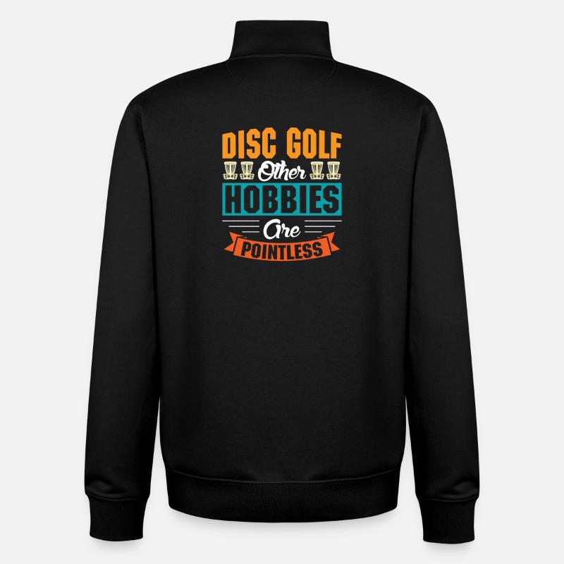 Disc Golf Geschenke Discgolf - Unisex Organic Zip Sweatshirt von Stanley/Stella - Schwarz