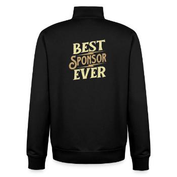 Bester Sponsor aller Zeiten Recovery AA NA Anerkennung - Unisex Organic Zip Sweatshirt von Stanley/Stella - Schwarz - Hinten - AI Model Male 185 light (185cm)