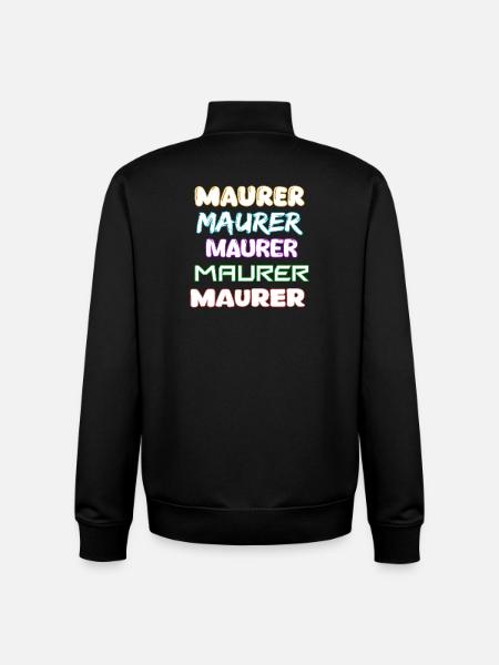 Occupation: Bricklayer - Unisex Organic Zip Sweatshirt by Stanley/Stella - black