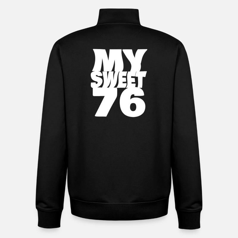 Suess 76 - Sweat zippé unisexe en coton bio Stanley/Stella - noir