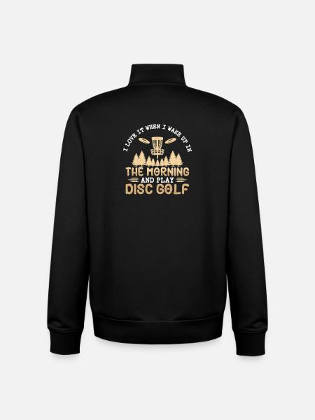 Disc Golf Geschenke Discgolf - Unisex Organic Zip Sweatshirt von Stanley/Stella - Schwarz