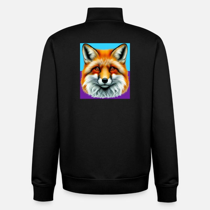 Fuchs - Unisex Organic Zip Sweatshirt von Stanley/Stella - Schwarz