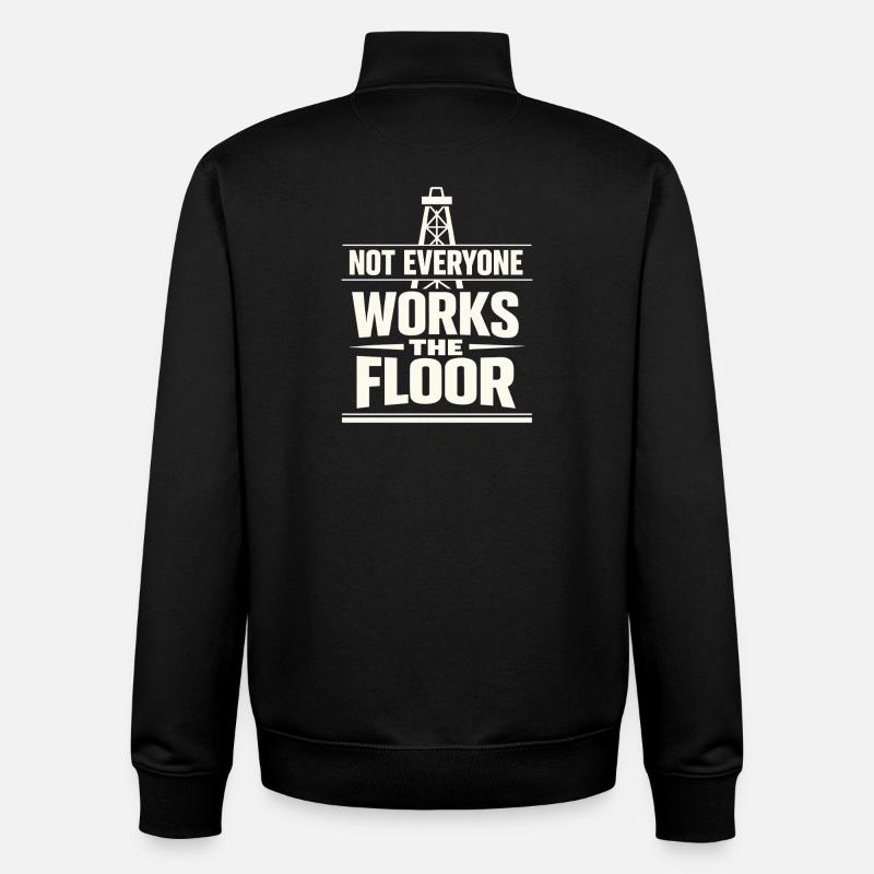 Offshore-bohrer-rig-bohrer Bohrboden Offshore - Unisex Organic Zip Sweatshirt von Stanley/Stella - Schwarz