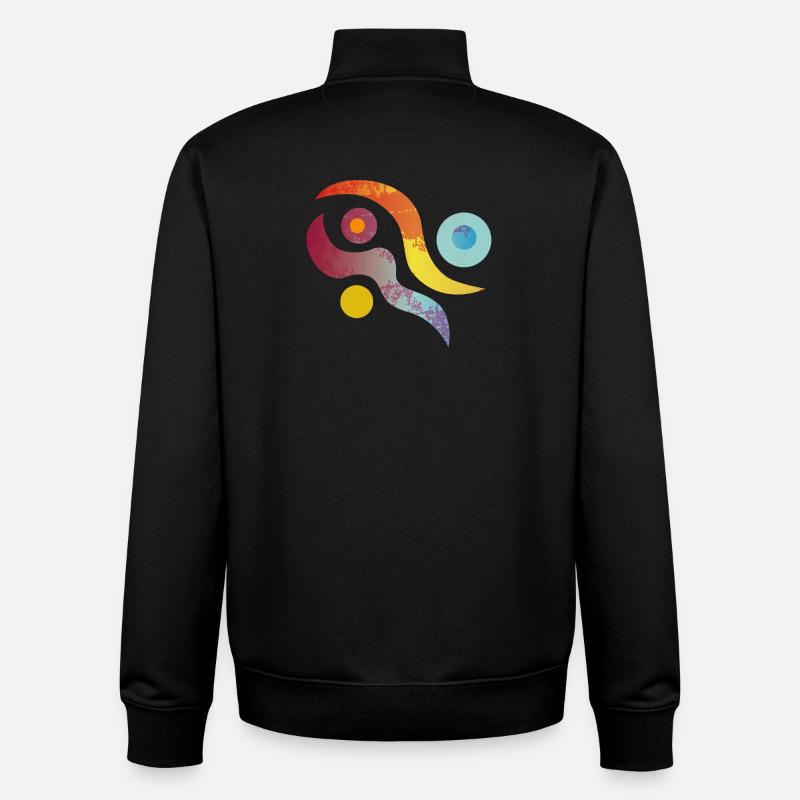yoga-design_45 - Unisex Organic Zip Sweatshirt von Stanley/Stella - Schwarz
