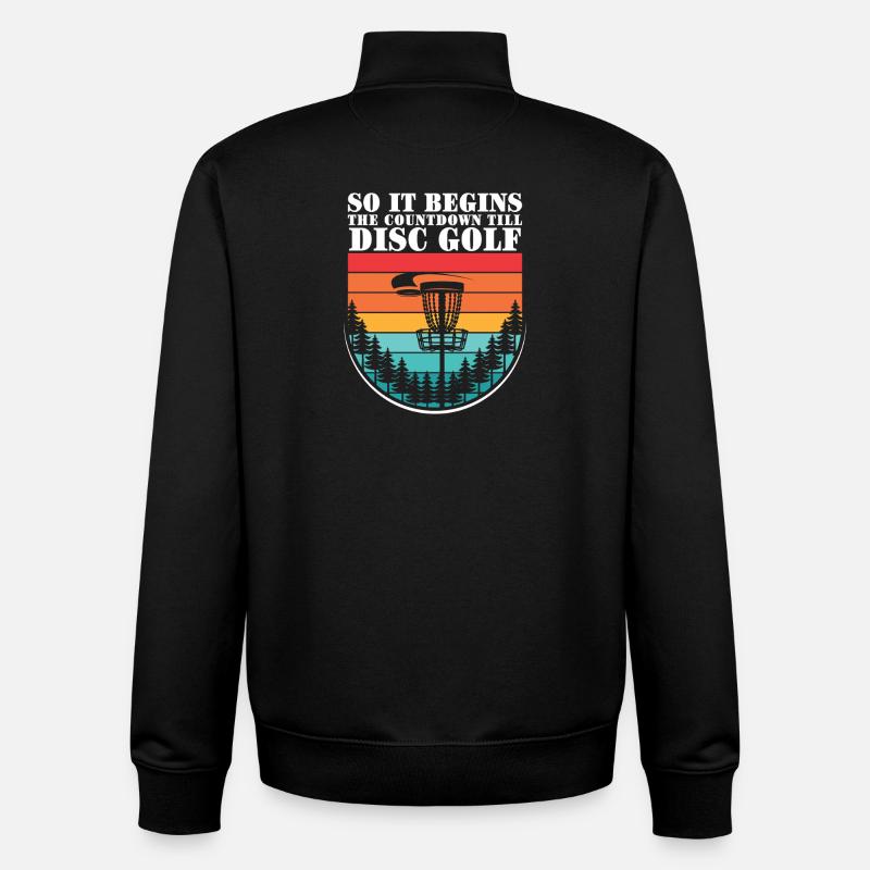 Disc Golf Gifts Disc Golf - Unisex Organic Zip Sweatshirt by Stanley/Stella - black