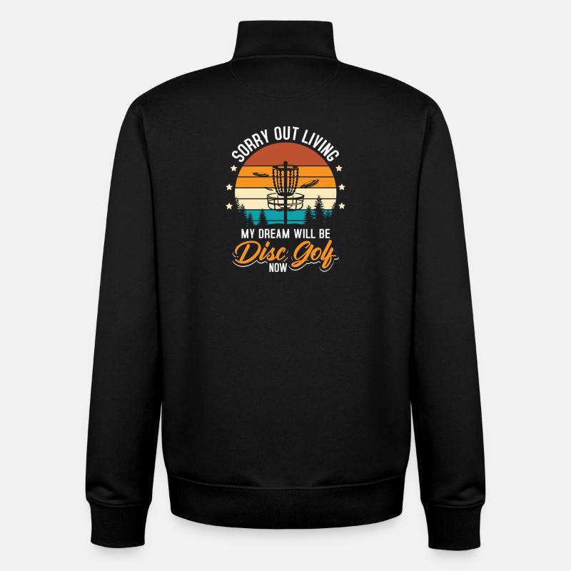 Disc Golf Geschenke Discgolf - Unisex Organic Zip Sweatshirt von Stanley/Stella - Schwarz