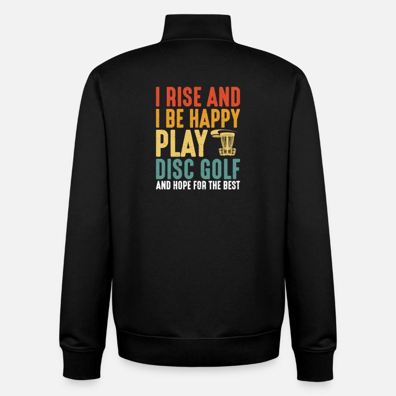 Disc Golf Geschenke Discgolf - Unisex Organic Zip Sweatshirt von Stanley/Stella - Schwarz
