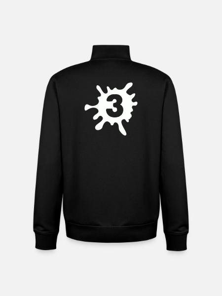 klecks_3- - Unisex Organic Zip Sweatshirt by Stanley/Stella - black