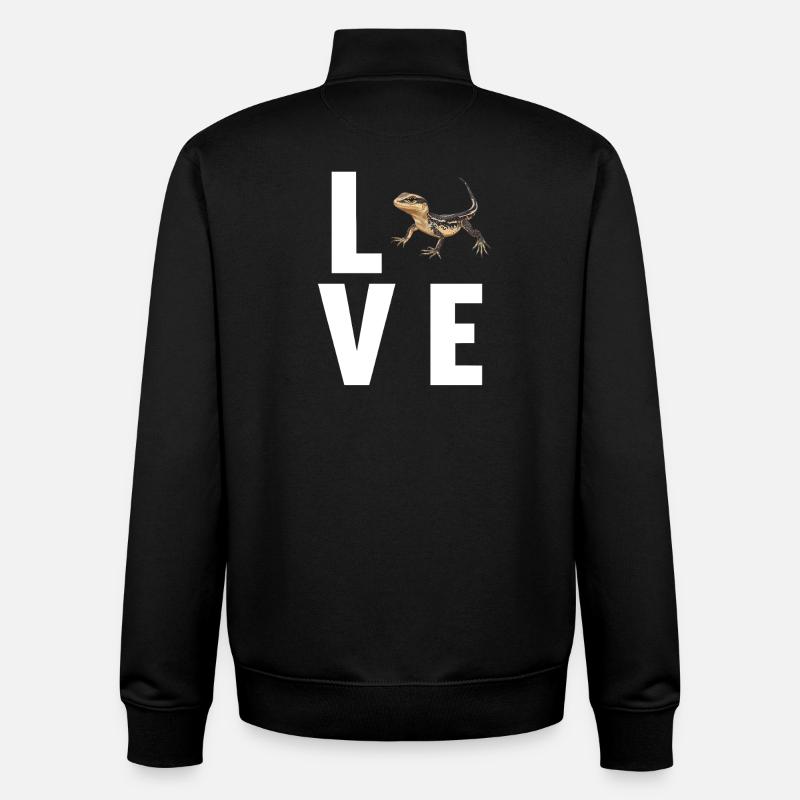 Eidechsen Eidechse - Unisex Organic Zip Sweatshirt von Stanley/Stella - Schwarz