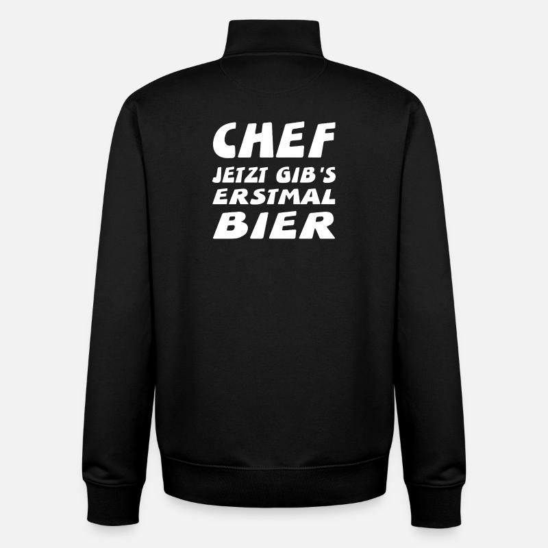 chef - Unisex Organic Zip Sweatshirt by Stanley/Stella - black