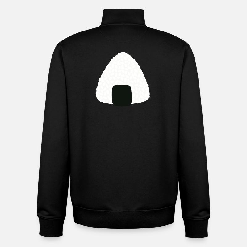 Onigiri-Sushi - Unisex Organic Zip Sweatshirt von Stanley/Stella - Schwarz