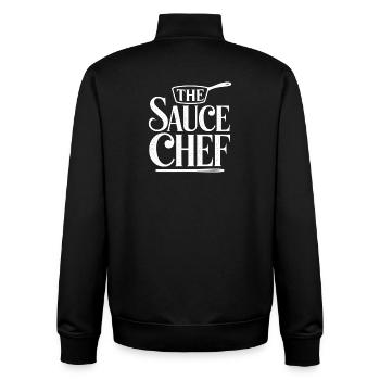 Saucier Sauce Station Brigade Chef Culinary Statio - Unisex Organic Zip Sweatshirt by Stanley/Stella - black - Back - AI Model Male 185 light (185cm)
