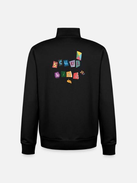 Écolier - Sweat zippé unisexe en coton bio Stanley/Stella - noir