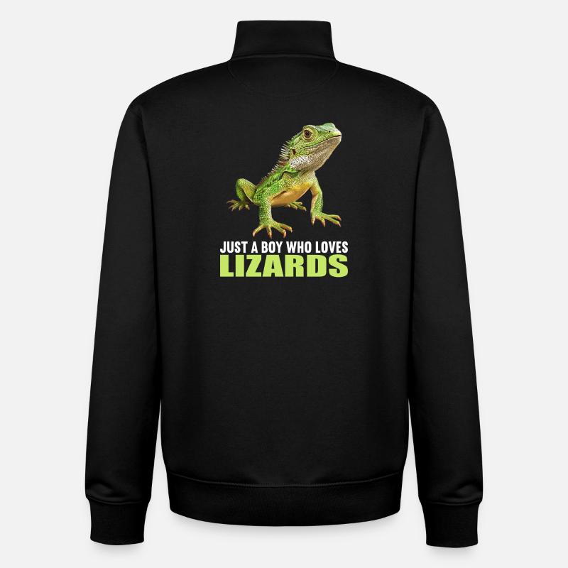 Eidechsen Eidechse - Unisex Organic Zip Sweatshirt von Stanley/Stella - Schwarz