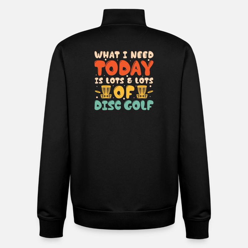 Disc Golf Gifts Disc Golf - Unisex Organic Zip Sweatshirt by Stanley/Stella - black