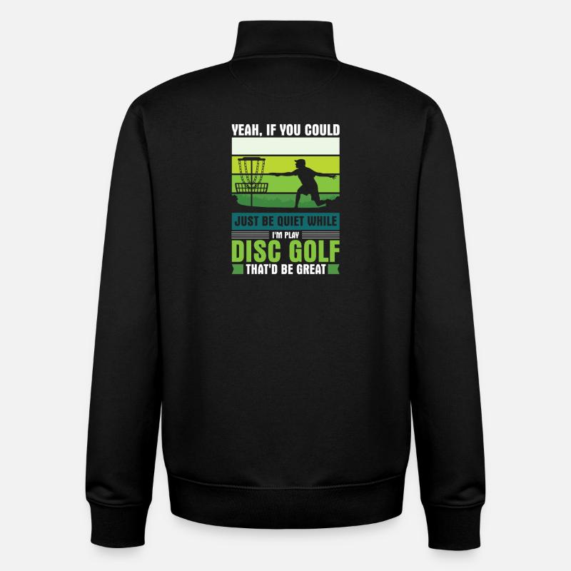 Disc Golf Geschenke Discgolf - Unisex Organic Zip Sweatshirt von Stanley/Stella - Schwarz