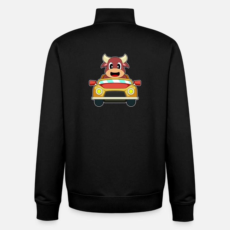 Stier Auto - Unisex Organic Zip Sweatshirt von Stanley/Stella - Schwarz