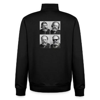 Johannes Brahms. - Unisex Organic Zip Sweatshirt von Stanley/Stella - Schwarz - Hinten - AI Model Male 185 light (185cm)