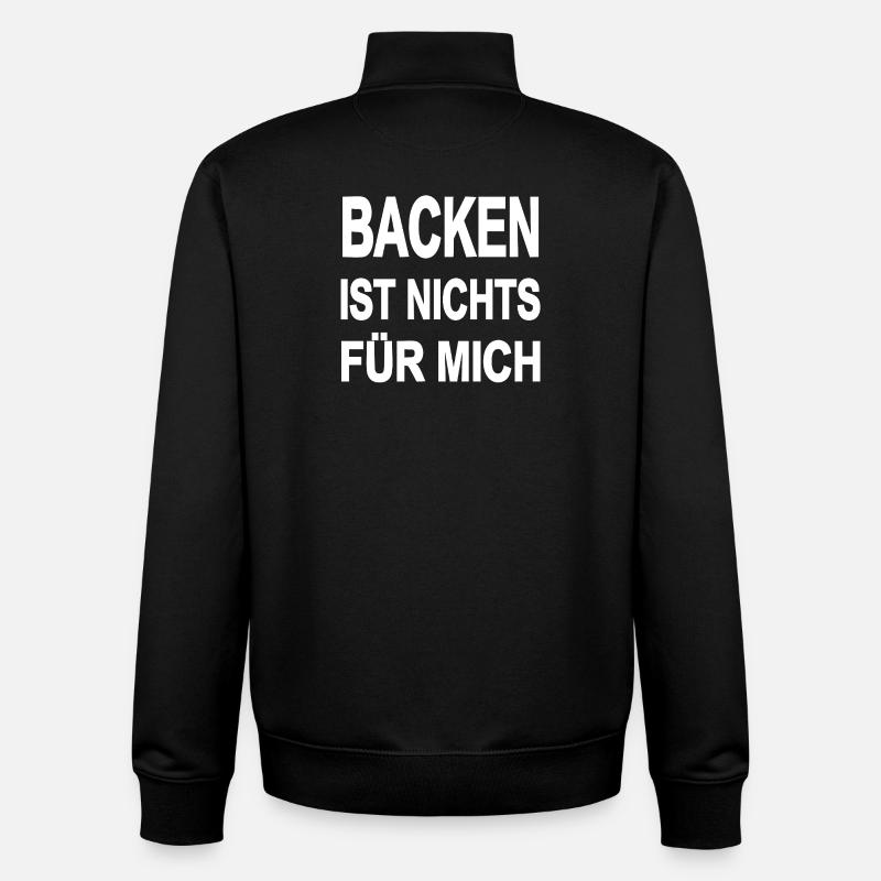 Bake - Unisex Organic Zip Sweatshirt by Stanley/Stella - black