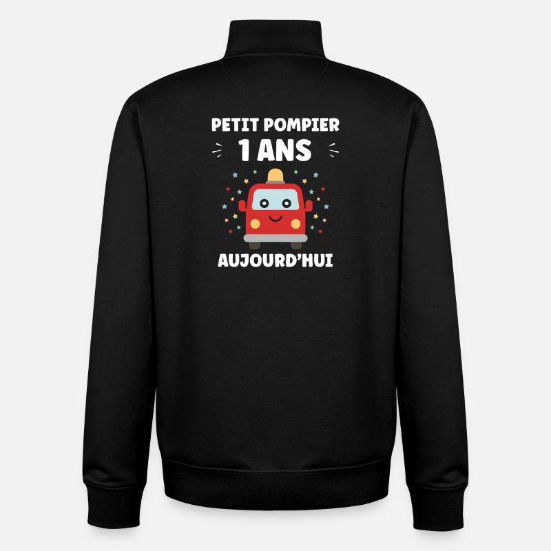1 year - Unisex Organic Zip Sweatshirt by Stanley/Stella - black