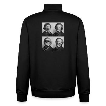 Richard Wagner - Unisex Organic Zip Sweatshirt von Stanley/Stella - Schwarz - Hinten - AI Model Male 185 light (185cm)