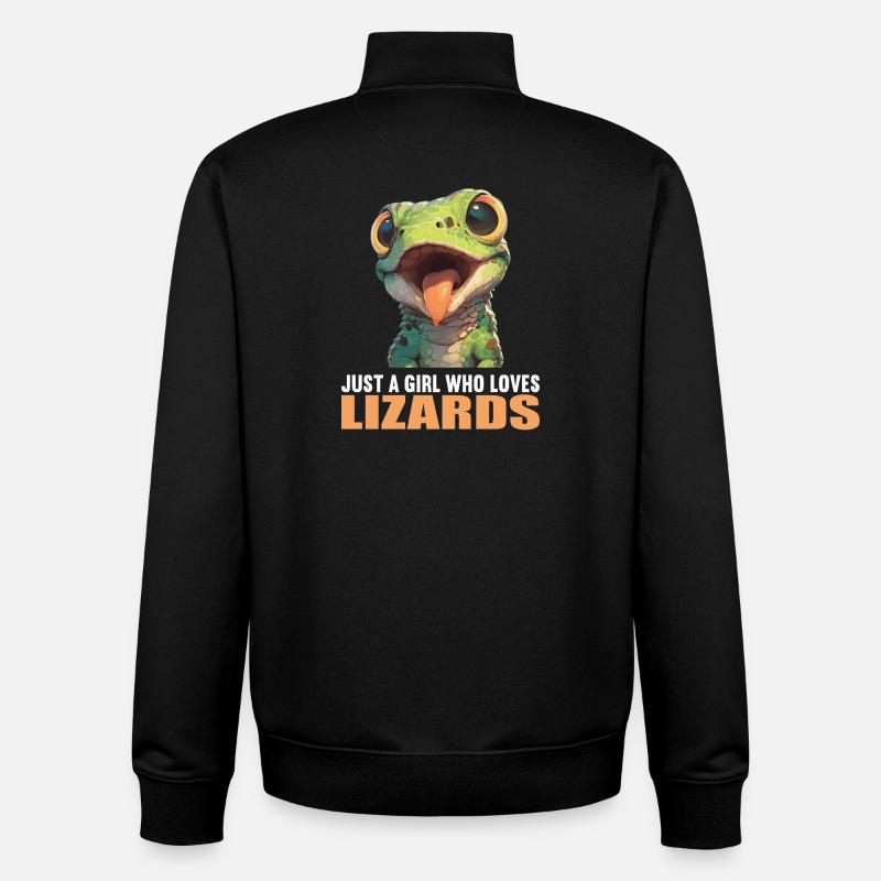 Eidechsen Eidechse - Unisex Organic Zip Sweatshirt von Stanley/Stella - Schwarz