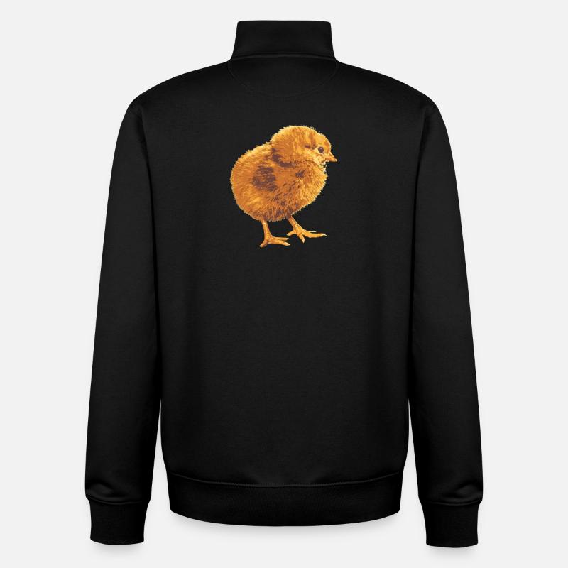 Fans de poulets - - Coq - Poussins - Sweat zippé unisexe en coton bio Stanley/Stella - noir