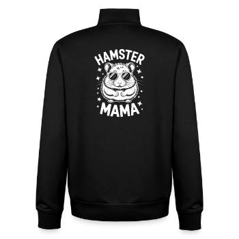 Hamster Sprüche Hamster Lustiges Hamster Geschenk  - Unisex Organic Zip Sweatshirt von Stanley/Stella - Schwarz - Hinten - AI Model Male 185 light (185cm)