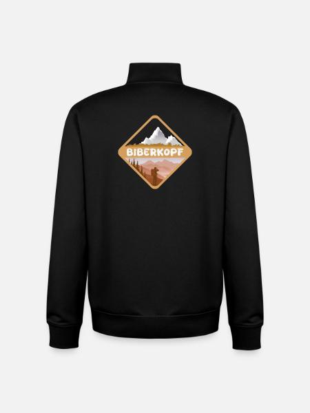 Mountains Biberkopf - Unisex Organic Zip Sweatshirt by Stanley/Stella - black