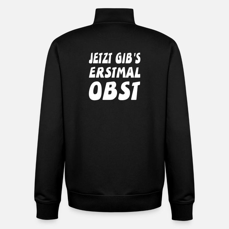 Obst - Unisex Organic Zip Sweatshirt von Stanley/Stella - Schwarz