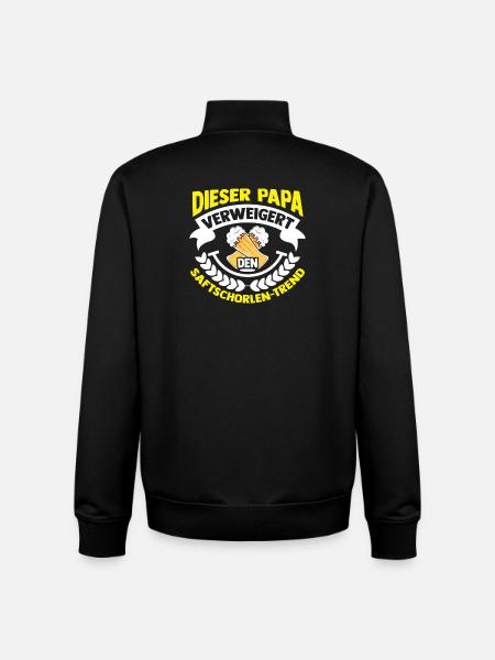 Beer Father Father's Day Dad - Unisex Organic Zip Sweatshirt by Stanley/Stella - black