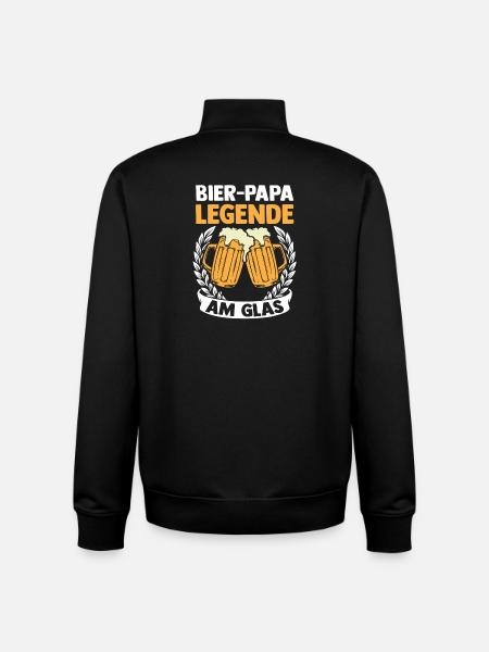 Beer Father Father's Day Dad - Unisex Organic Zip Sweatshirt by Stanley/Stella - black