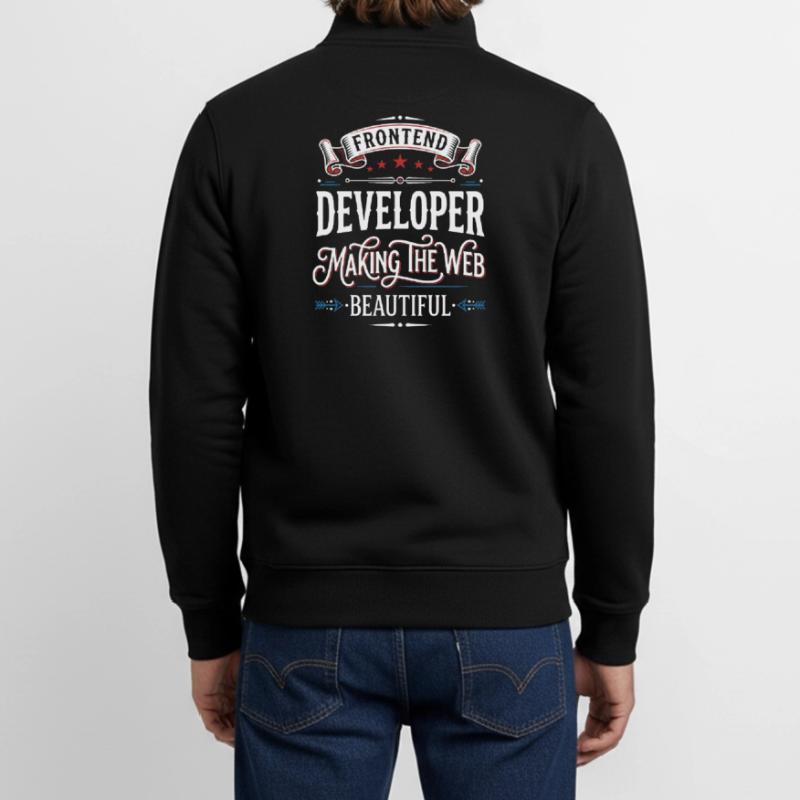 Frontend Developer – Designing the Web Beautifully Unisex Organic Zip Sweatshirt by Stanley/Stella