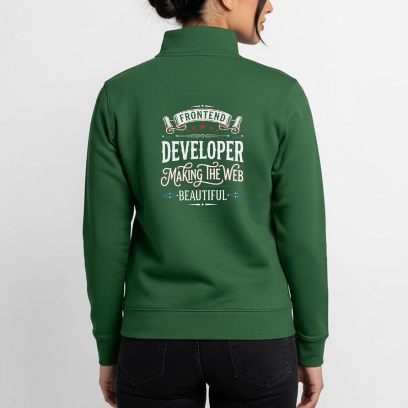 Frontend Developer – Designing the Web Beautifully Unisex Organic Zip Sweatshirt by Stanley/Stella
