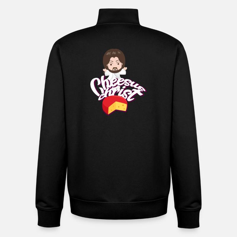 Jesus witziger Spruch Humor - Unisex Organic Zip Sweatshirt von Stanley/Stella - Schwarz