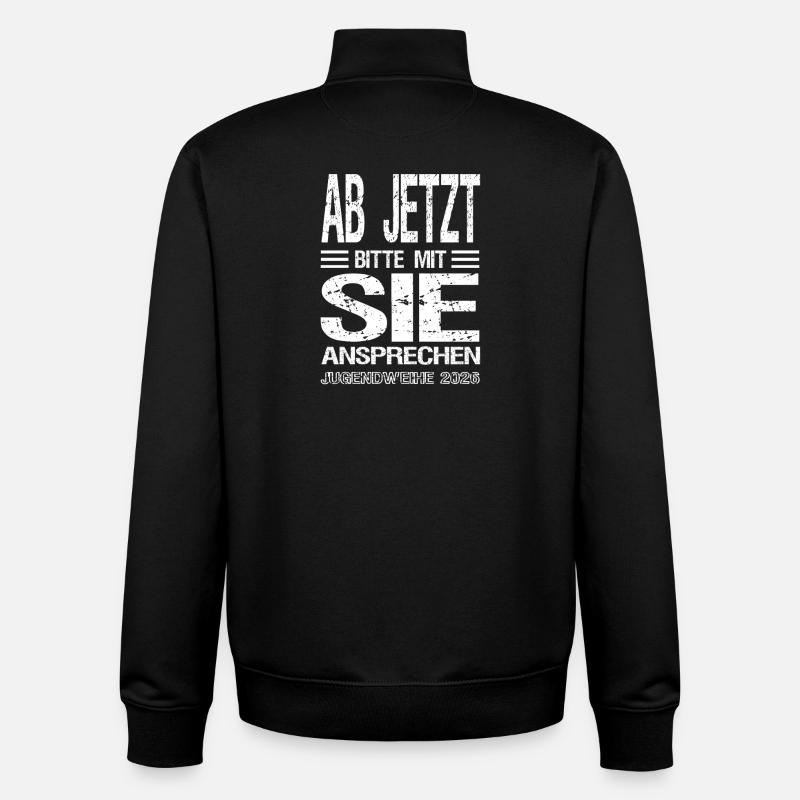Jugendweihe - Jugendweihe 2026 - Unisex Organic Zip Sweatshirt von Stanley/Stella - Schwarz