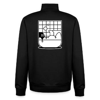 Tub Thug - Unisex Organic Zip Sweatshirt von Stanley/Stella - Schwarz - Hinten - AI Model Male 185 light (185cm)