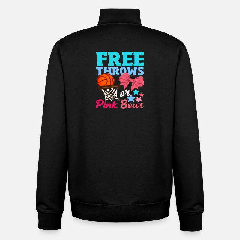 Freiwürfe Oder Schleifen Basketball - Unisex Organic Zip Sweatshirt von Stanley/Stella - Schwarz