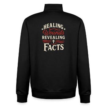 Forensic Nurse Practitioner Healing Wounds Coroner - Unisex Organic Zip Sweatshirt by Stanley/Stella - black - Back - AI Model Male 185 light (185cm)