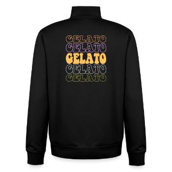 Gelato Eiskrem - Unisex Organic Zip Sweatshirt von Stanley/Stella - Schwarz - Hinten - AI Model Male 185 light (185cm)