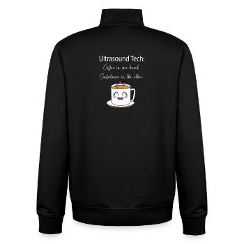 Ultrasonic Technician Ultrasonic Technician - Unisex Organic Zip Sweatshirt by Stanley/Stella - black - Back - AI Model Male 185 light (185cm)