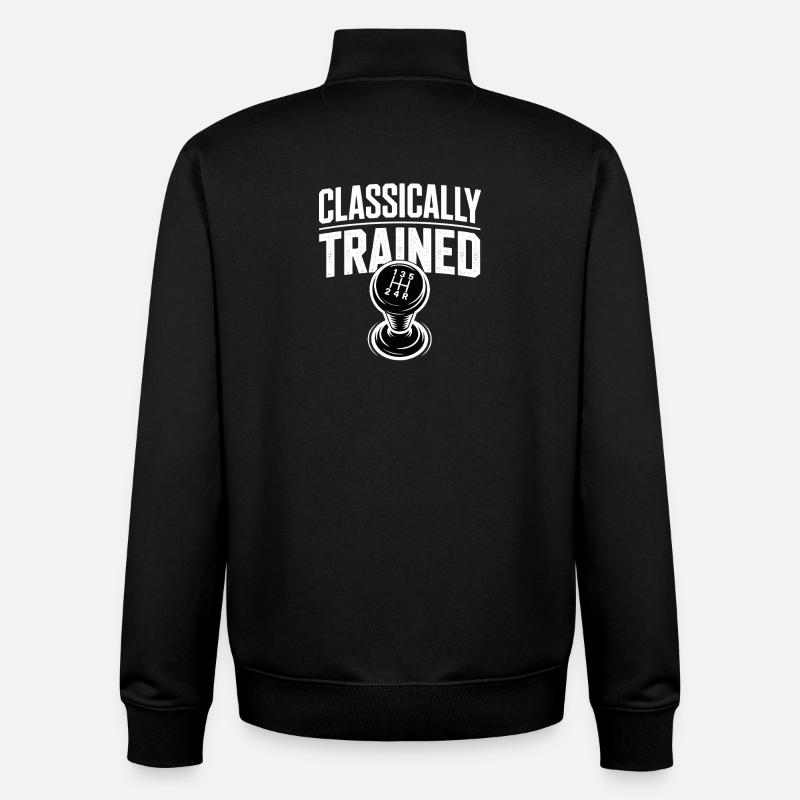 Boîte manuelle automatique classique - Sweat zippé unisexe en coton bio Stanley/Stella - noir