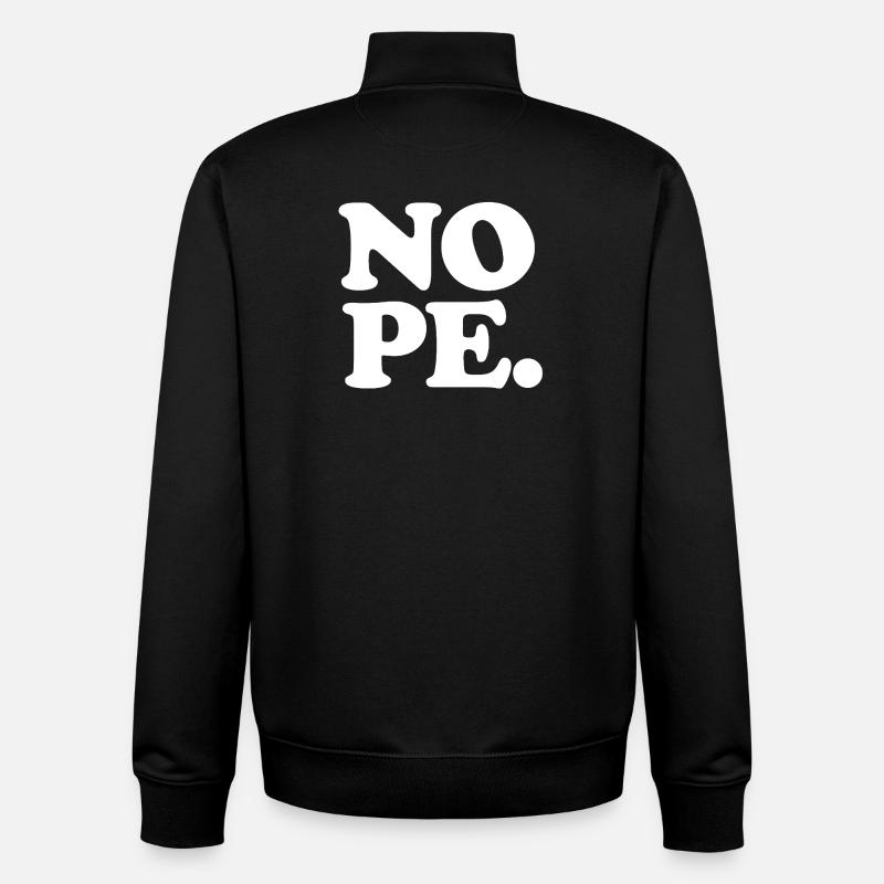 Je dis NON. - Sweat zippé unisexe en coton bio Stanley/Stella - noir