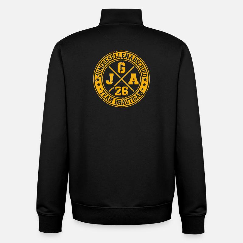 JGA Team Bräutigam 2026 Junggesellenabschied - Unisex Organic Zip Sweatshirt von Stanley/Stella - Schwarz